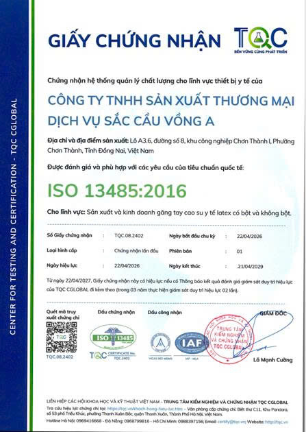 Chứng nhận TQC CGLOBAL